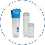 Aqua Filter Central Supply Water Filter System Soft 2ST , 1'' Inlet/Outlet, with 10" Replacement Filter Aqua Filter FCPRA