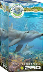 Παιδικό Puzzle Save the Planet - Dolphins 250pcs Eurographics