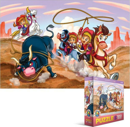 Παιδικό Puzzle Girl Power - Cowgirls 100pcs Eurographics