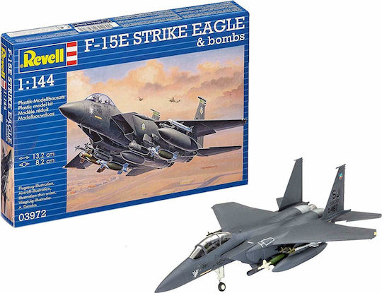 Revell F-15 E Strike Eagle & Bombs Φιγούρα Μοντελισμού Αεροπλάνο 70 Κομματιών σε Κλίμακα 1:144