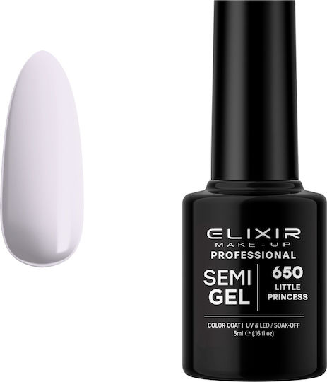 Elixir Semi Gel Halb-permanenter Nagellack 650 Little Princess 5ml 1Stück