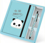 Total Gift Panda Kids Stationery Set with Pen and Mechanical Pencil Σημειωματάριο με Στυλό A5