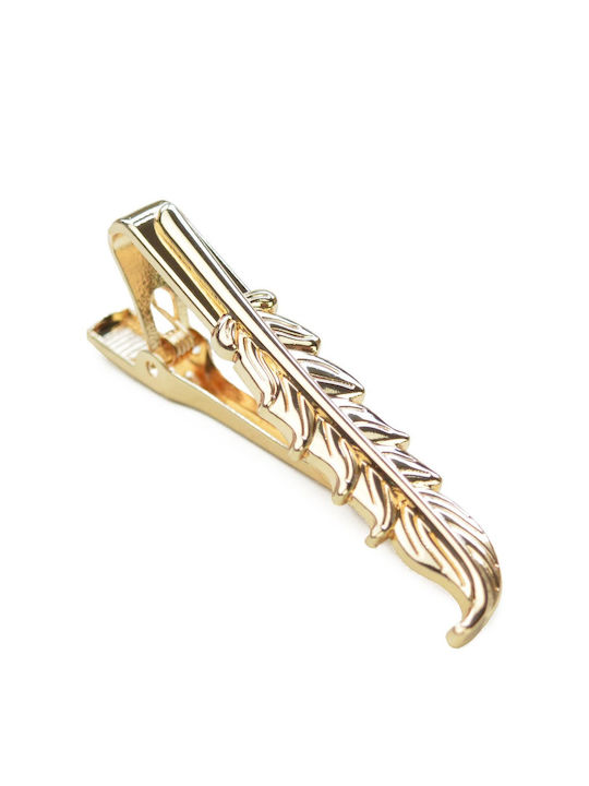 Gold Feather Tie Clip Gold Feather