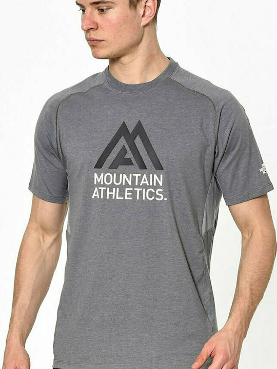 The North Face Wicke Ανδρικό T-shirt Γκρι Με Στάμπα