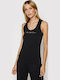 Women's Summer Cotton Sleeveless Black Blouse