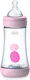 Chicco Plastikflasche Perfect 5 Gegen Koliken mit Silikonsauger für 2+ Monate Pink 240ml 1Stück