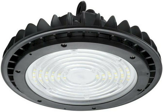 Geyer Φωτιστικό Καμπάνα 200W Ψυχρό Λευκό 26000lm με Ενσωματωμένο LED Μαύρο