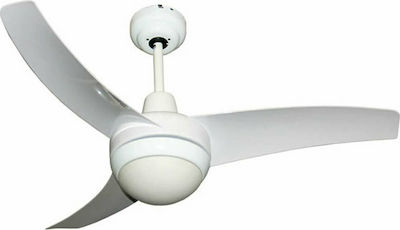 Telemax CF42-3CS(W) 30-4230 Ceiling Fan 106cm with Light and Remote Control White