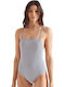 Superdry Seersucker Scooped One-Piece Swimsuit with Open Back