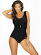 Marko Wide Strap Padded Swimsuit M-598 Black