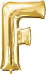 Gold Foil Balloon Foil Letter F Anagram (53 X 81)cm