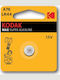 Kodak Max Super Alkaline Μπαταρία Ρολογιών LR44 1.5V 1τμχ