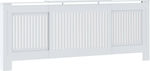 vidaXL White Radiator Cover 205x20.5x82cm 325547