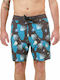 Men's Swimwear Shorts Blue / Turquoise Floral