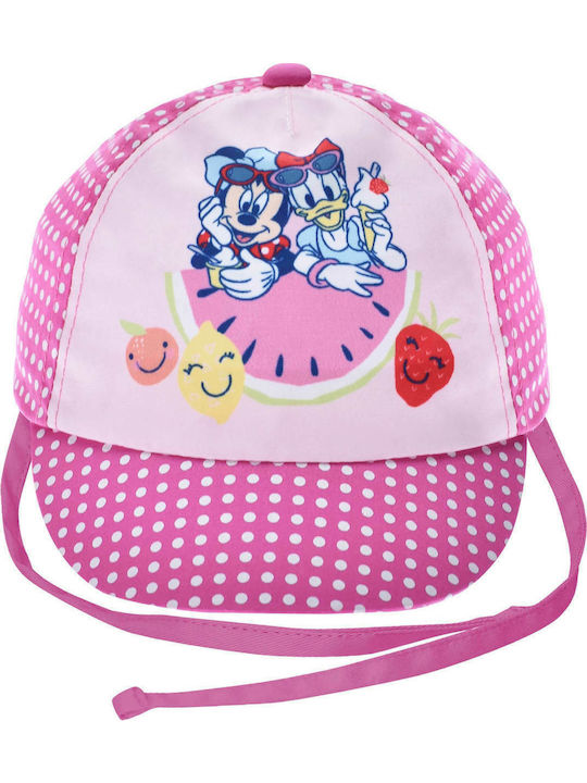 Stamion Kids' Hat Jockey Minnie and Daisy Fuchsia