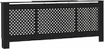 vidaXL Radiator Cover Black 205x20.5x82cm 325556 1pcs