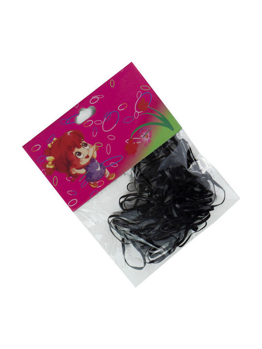 Ro-Ro Accessories Σετ Παιδικά Λαστιχάκια Μαύρο