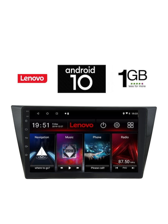 Lenovo Car-Audiosystem für Volkswagen Tiguan 2016> mit Klima (Bluetooth/USB/AUX/WiFi/GPS) mit Bildschirm 10.1" IQ-AN X5991_GPS