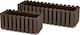 Prosperplast Γλάστρα Boardee Fence Planter Box 38x16.2cm in Brown Color DDEF400-R222