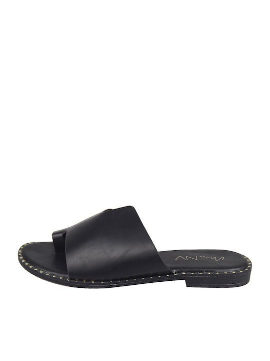 Envie Shoes Women's Flat Sandals in Black Color