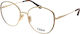 Chloe Metal Eyeglass Frame Butterfly Brown Tortoise CH0039O 001