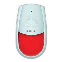 Alfaone Alfaone Dummy Outdoor Battery Alarm Siren with Red Light 11.5x19.6cm Alfaone Alfaone Dummy Outdoor Battery Alarm Siren with Red Light 11.5x19.6cm