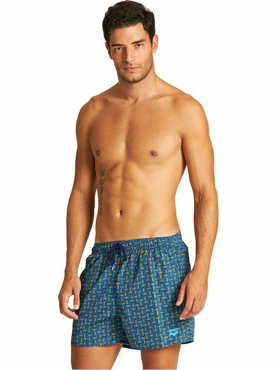Arena Fundamentals Allover Men's Swimwear Shorts Blue