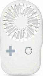 Lineme USB Handheld Fan Rechargeable Battery White 02-00403