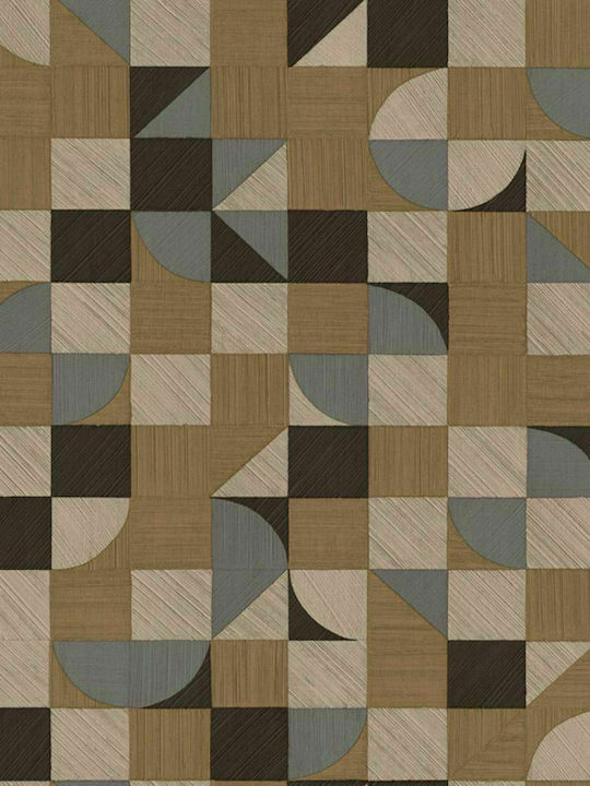 Wallpaper Vinyl Brown L1005xW53cm Washable