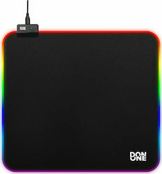 Don One Large Gaming Mouse Pad with RGB Lighting USB Black 450mm MP450