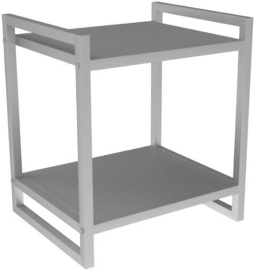 Nachttisch Metall Silver 40x35x50cm