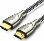 Ugreen HDMI 2.0 Braided Cable HDMI male - HDMI male 3m Γκρι
