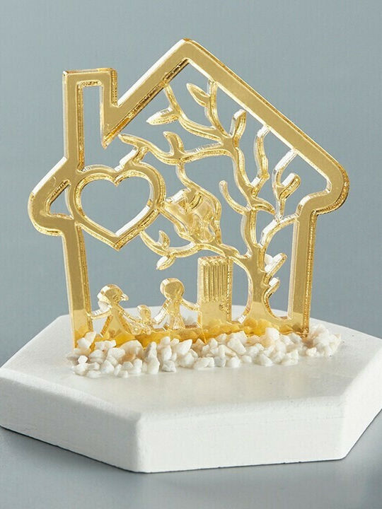 Nuova Vita Wedding Favor Pebble Gold