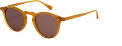 Gigi Barcelona Roy Sunglasses Brown with Acetate Frame Gigi Barcelona Roy Sunglasses Brown with Acetate Frame