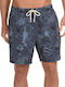 Splendid Men's Swimwear Bermuda Navy Blue with Patterns