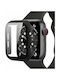 Tech-Protect Defense 360 Πλαστική Θήκη με Τζαμάκι σε Μαύρο χρώμα για το Apple Watch 44mm