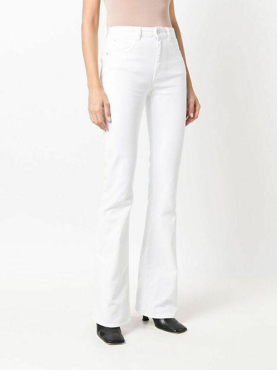 Staff Dolly Women's Jeans in Straight Line White