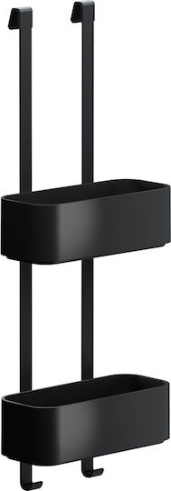 Geesa 8902-400 Θήκη Οργάνωσης Επιτοίχια Πλαστική Black Matt