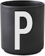 Design Letters Porcelain Cup Black