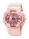 Skmei Digital/Analog Uhr Chronograph mit Kautschukarmband Pink