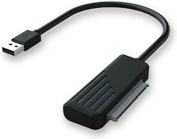 Savio AK-38 SATA Female to USB 3.0 Male for 2.5″ drives Μαύρο