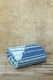 Kocoon Kilim Coverlet Queen Size Cotton Blue 220x245cm