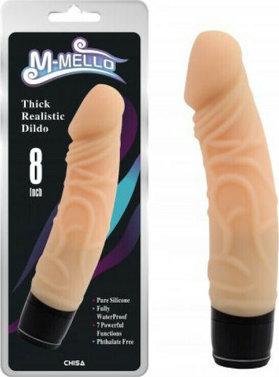 Chisa Novelties M-Mello Thick Realistic Dildo Realistic Vibrator 20cm Carne