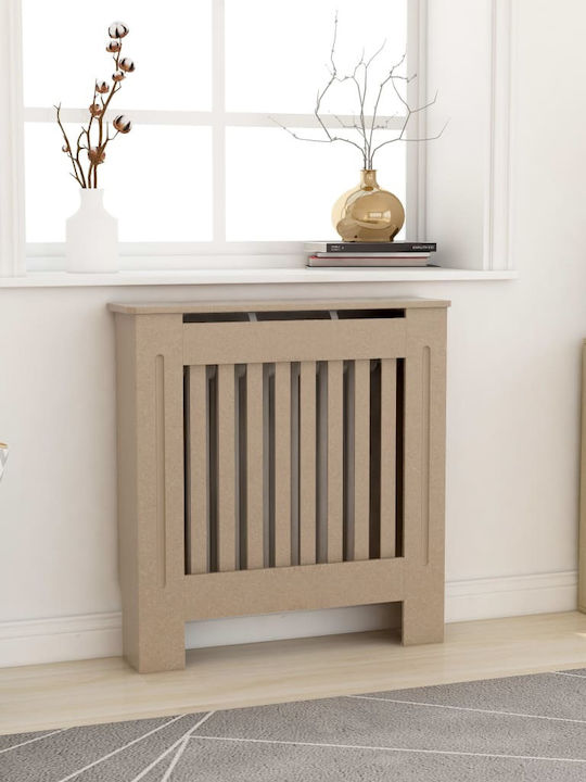 vidaXL MDF Brown Radiator Cover 78x19x81.5cm