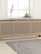 vidaXL MDF Brown Expandable Radiator Cover 205x20.5x82cm