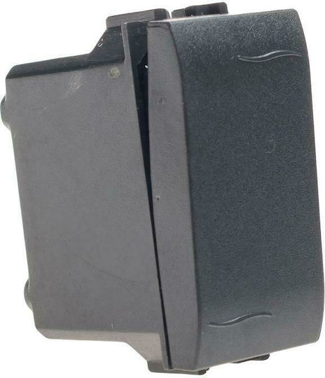Geyer Recessed Wall Switch Single Without Frame Medium Black