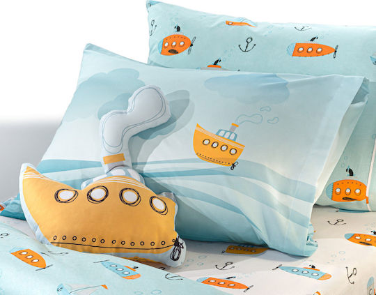 Saint Clair Sub Kids Pillowcase 50x70cm Blue 1717030121005