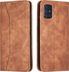 Bodycell PU Leather Book Καφέ (Galaxy A71)