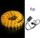 Christmas Light Tube Yellow Two-channel 220V 216 Light Bulbs 6m with Mechanism