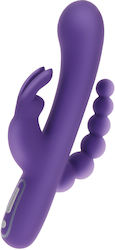 ToyJoy Triple Pleasure Vibrator Violet ToyJoy Triple Pleasure Vibrator Violet